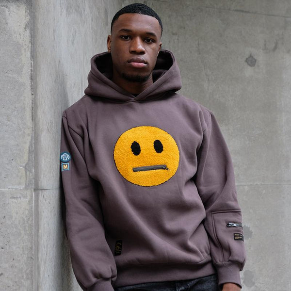 ZIPPED FACE HOODIE