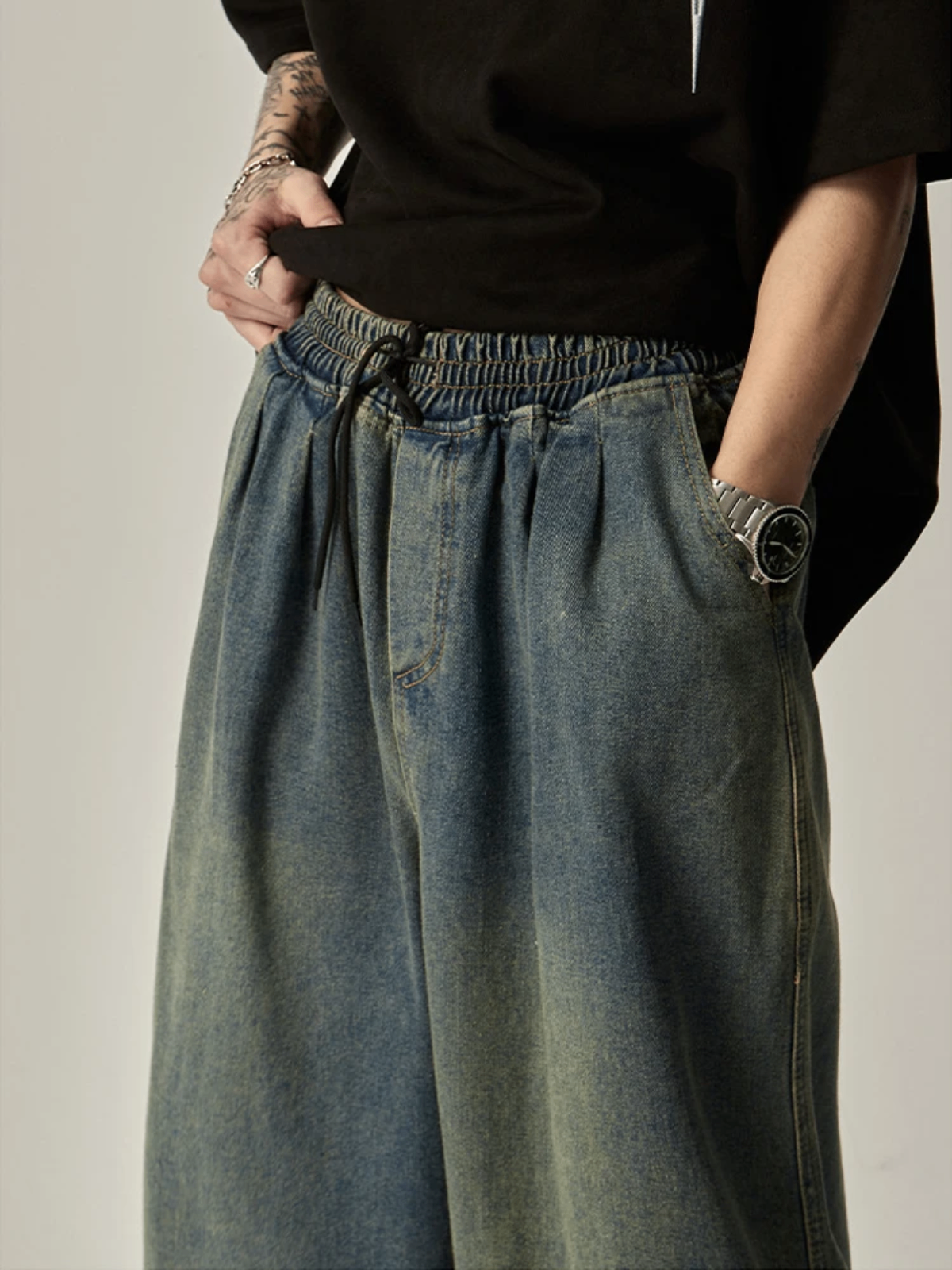 SHADOW BAGGY DENIM